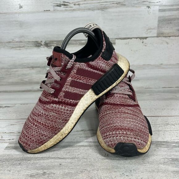 Adidas Women's NMD R1 Running Shoes Burgundy Size 7 - Picture 5 of 8